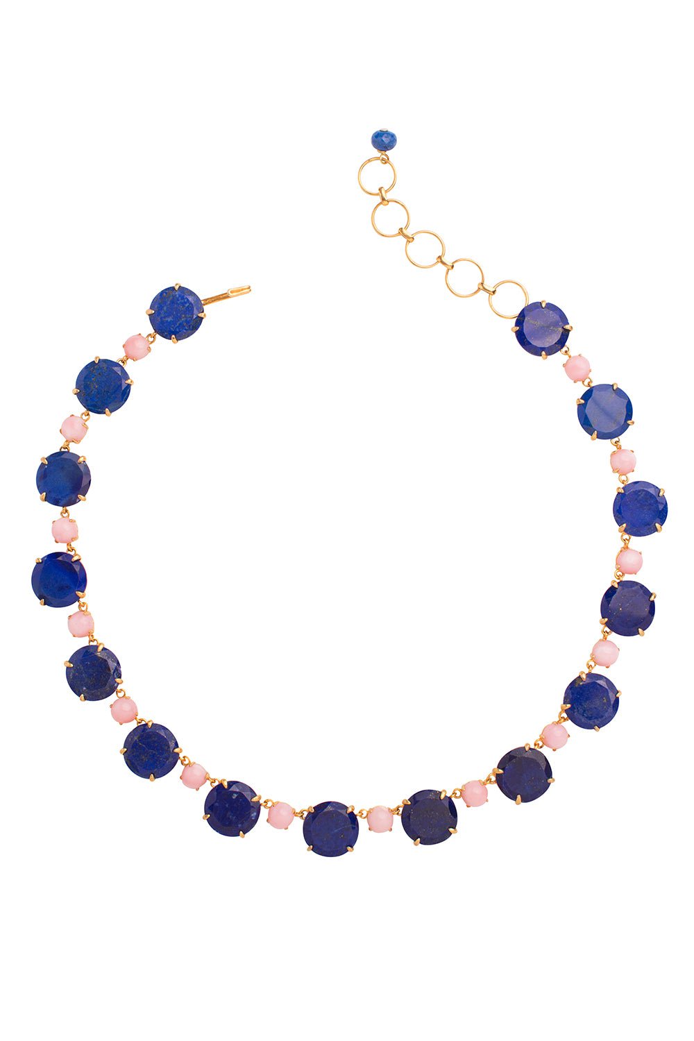 BOUNKIT JEWELRY-Lapis Lisa Necklace-BLUE/PNK