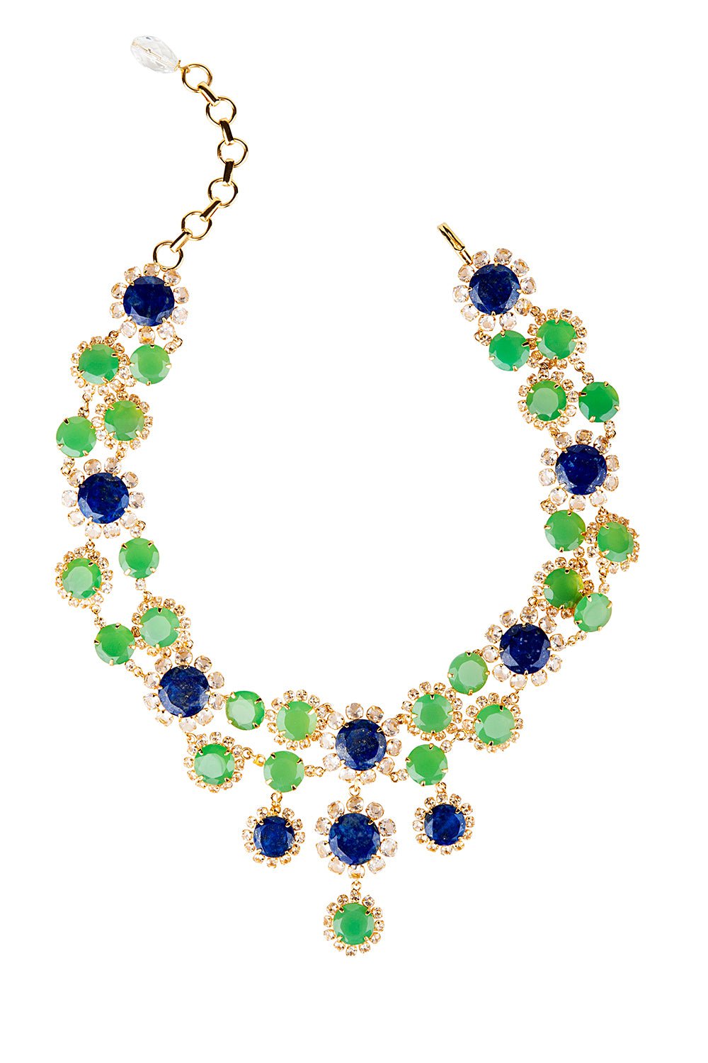 BOUNKIT JEWELRY-Lapis Collar Necklace-GRN/BLUE