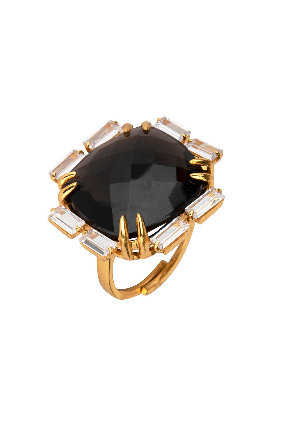 BOUNKIT JEWELRY-Onyx Quartz Lilith Ring-BLACK