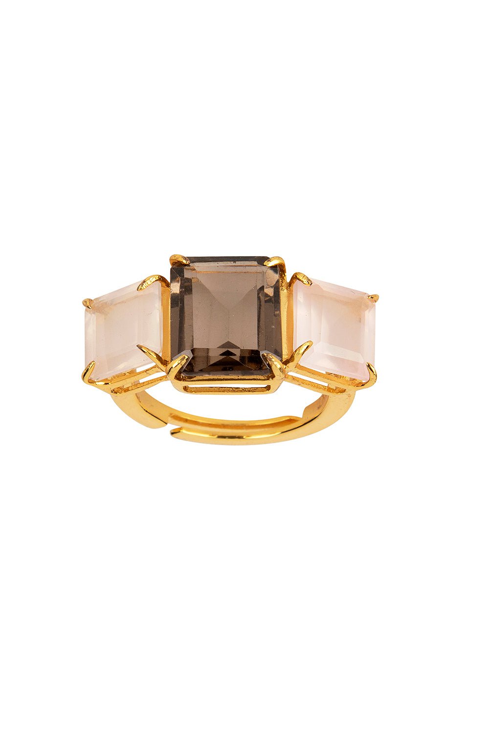 BOUNKIT JEWELRY-Quartz Annette Ring-BROWN