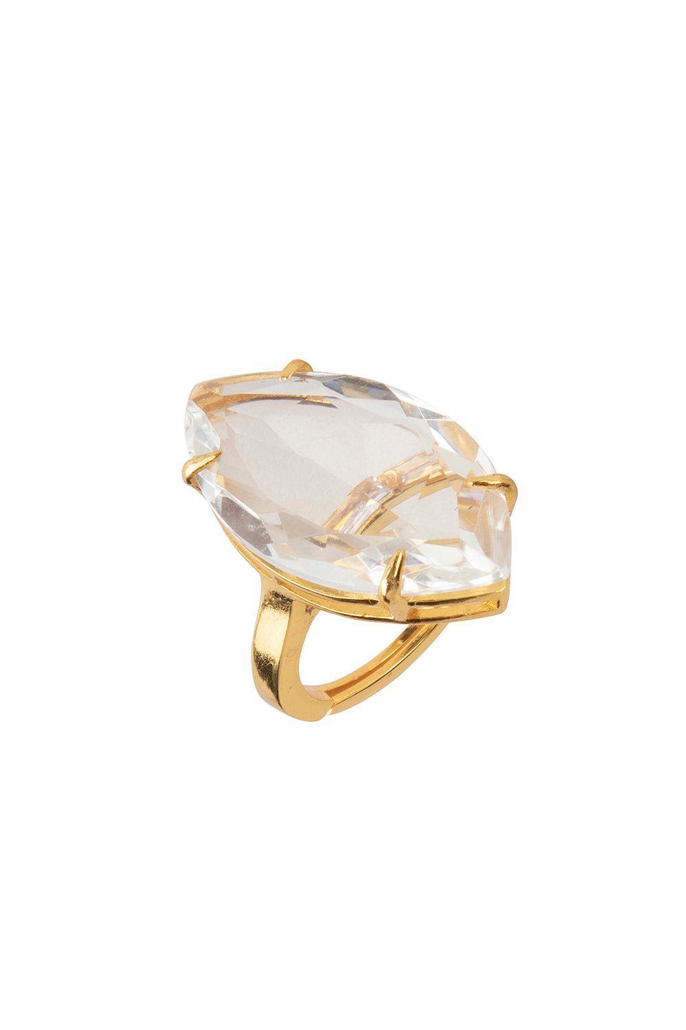 BOUNKIT JEWELRY-Quartz Antoinette Ring-CLEAR