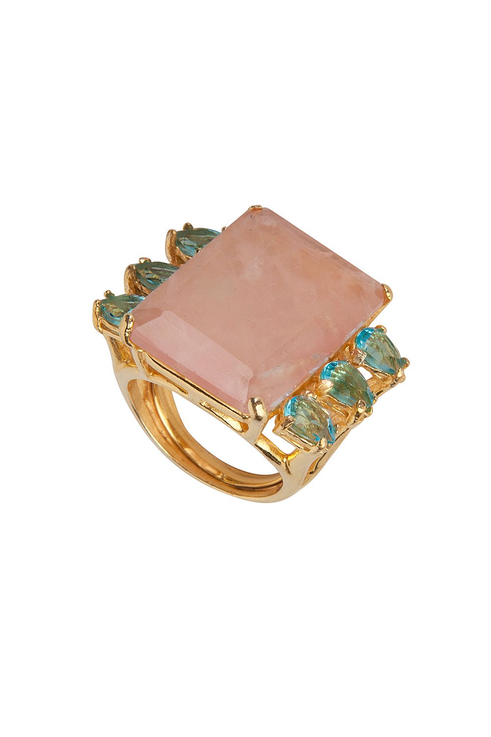 BOUNKIT JEWELRY-Topaz Quartz Zahra Ring-ROSE
