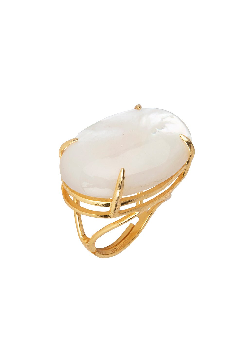 BOUNKIT JEWELRY-Pearl Barbara Ring-WHITE