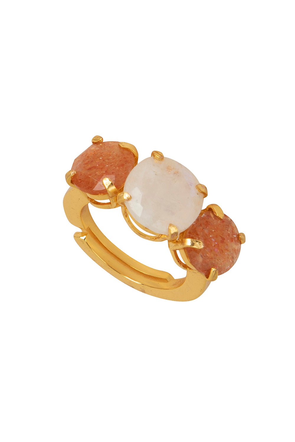 BOUNKIT JEWELRY-Sunstone Anne Ring-WHT/ORG