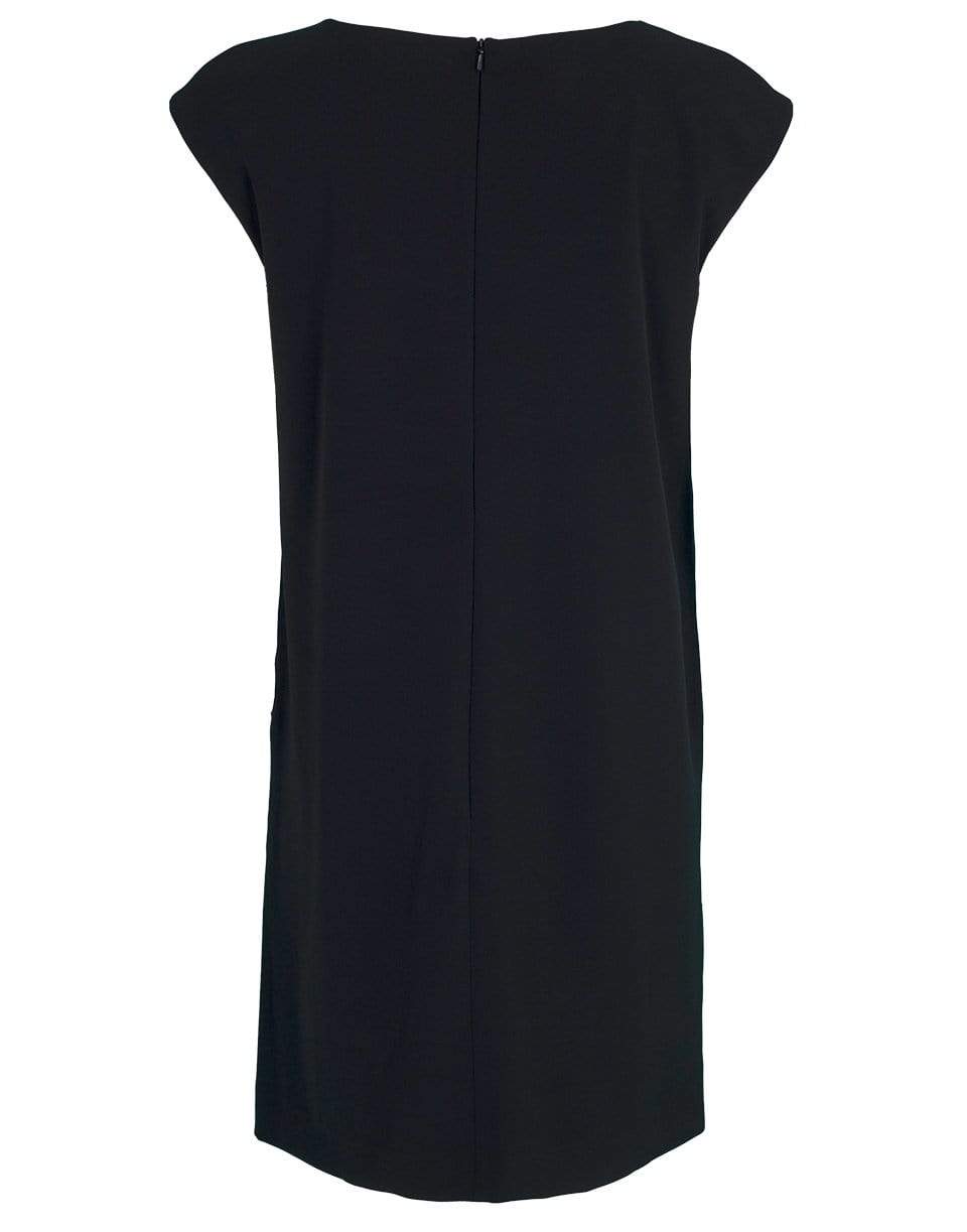 BOUTIQUE MOSCHINO-Cap Sleeve Daisy Pocket Shift Dress-