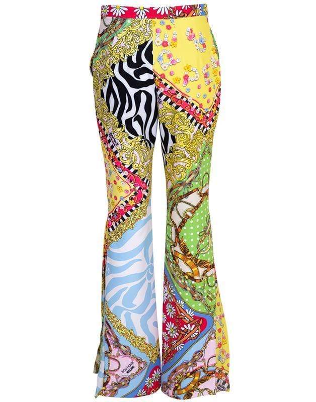 BOUTIQUE MOSCHINO-Fantasy Print Flared Pant-