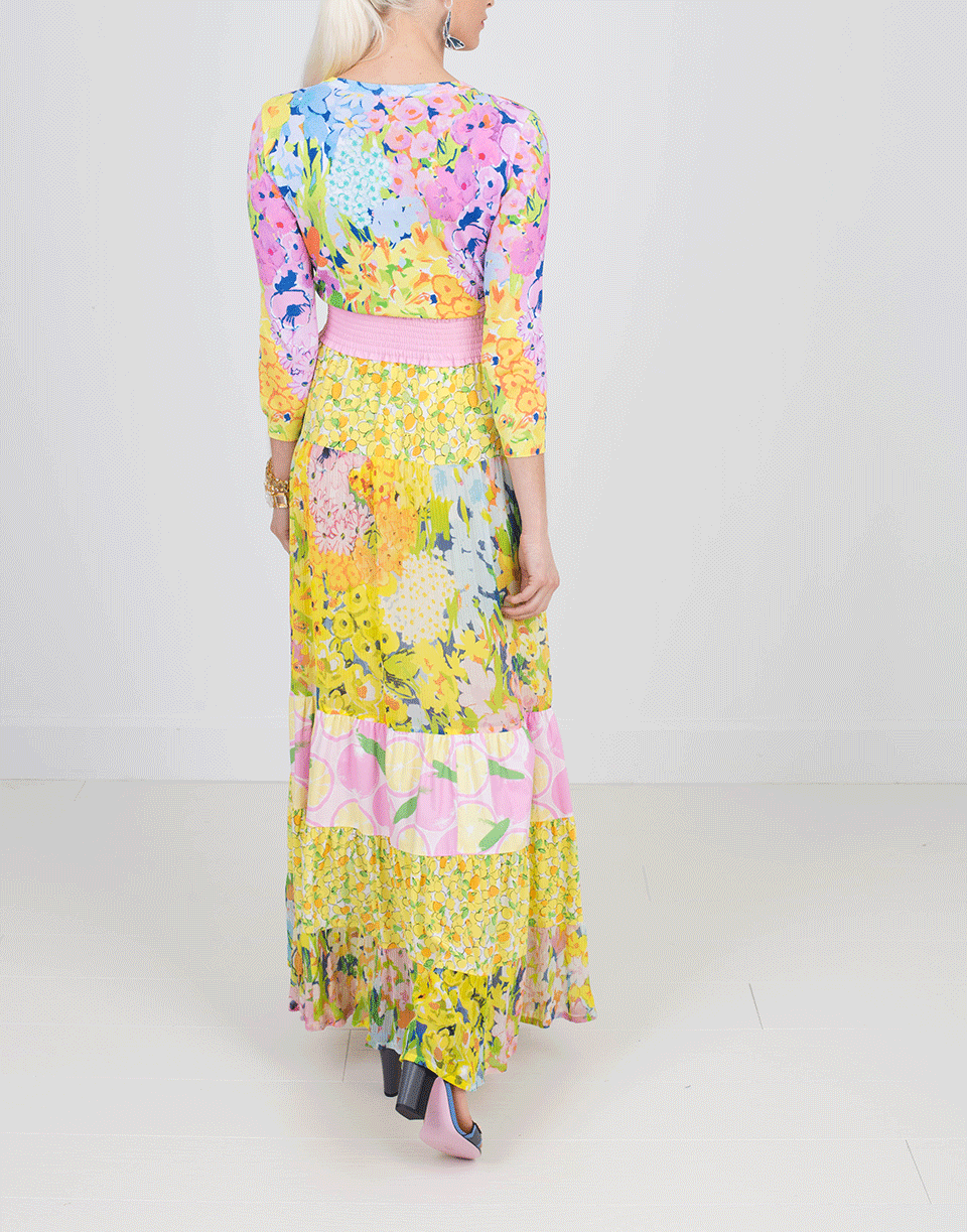 BOUTIQUE MOSCHINO-Floral Maxi Skirt-