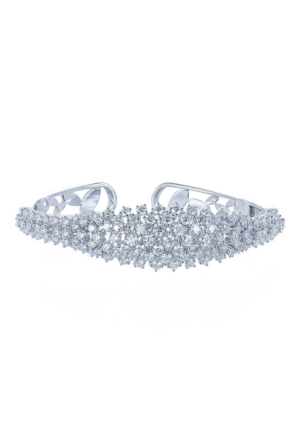 Y-Couture Bangle Bracelet-WHITE GOLD-JEWELRYFINE JEWELBRACELET O-YEPREM JEWELLERY