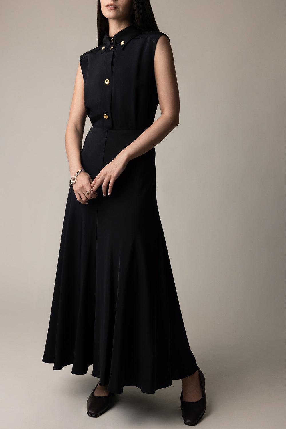 Amara Dress-BLACK-2-CLOTHINGDRESSCASUAL-BRANDON MAXWELL