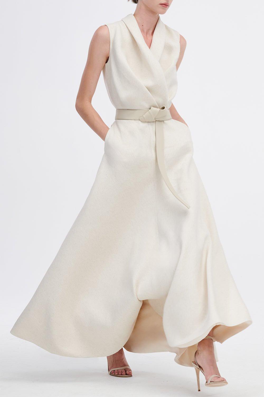 BRANDON MAXWELL-Emelie Wrap Dress-