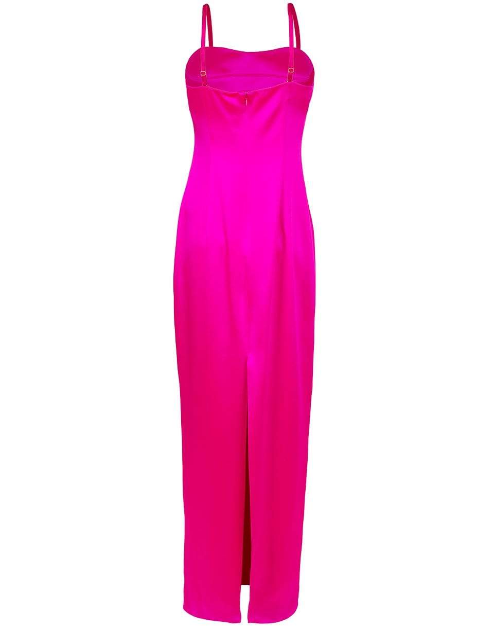 BRANDON MAXWELL-Strapless Column Bustier Gown-ELECPINK