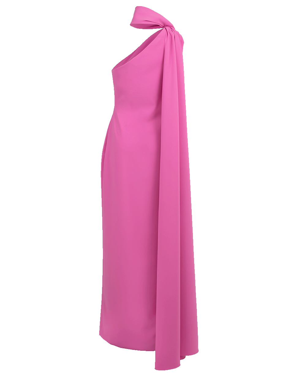 BRANDON MAXWELL-One Shoulder High Neck Gown-