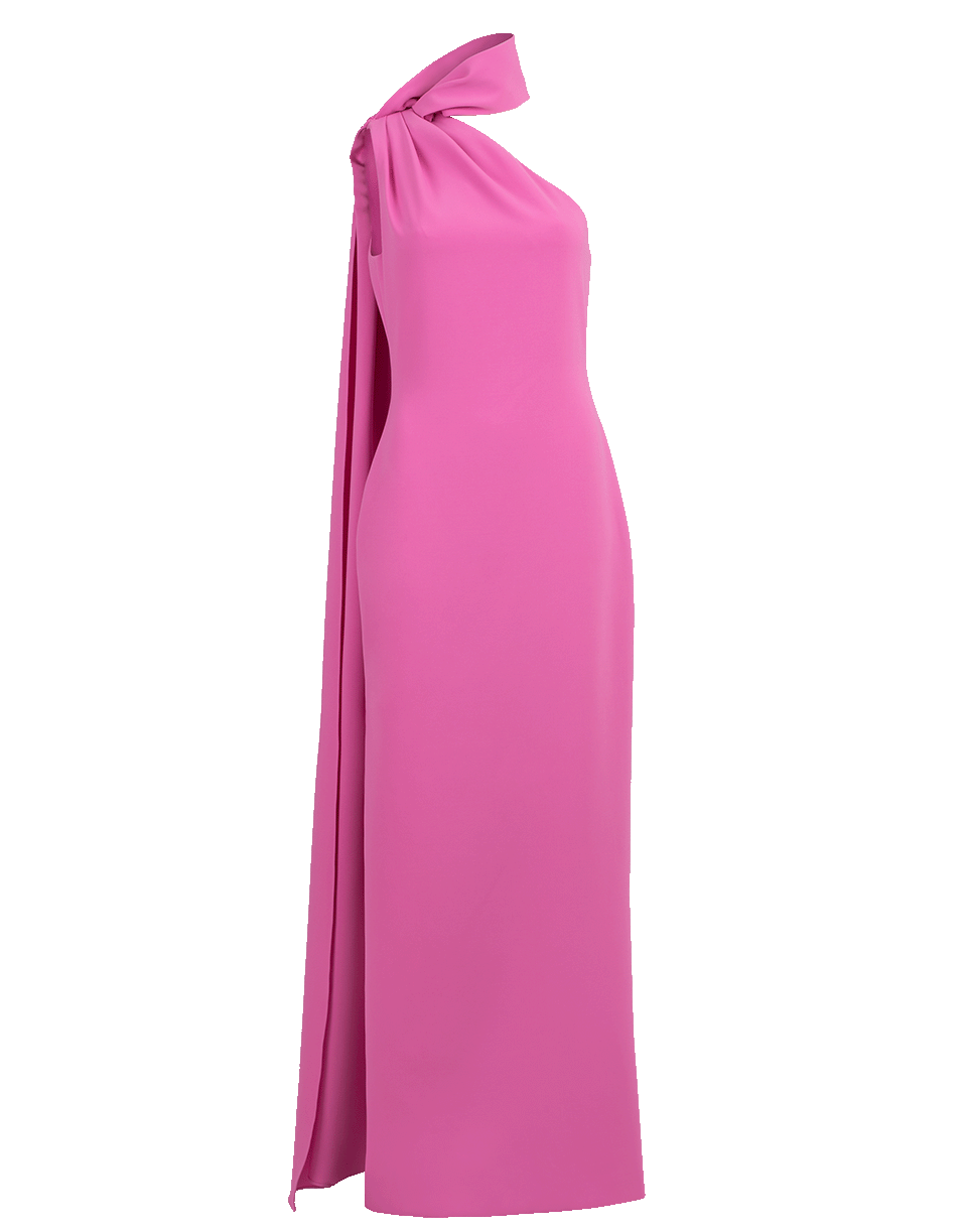 BRANDON MAXWELL-One Shoulder High Neck Gown-