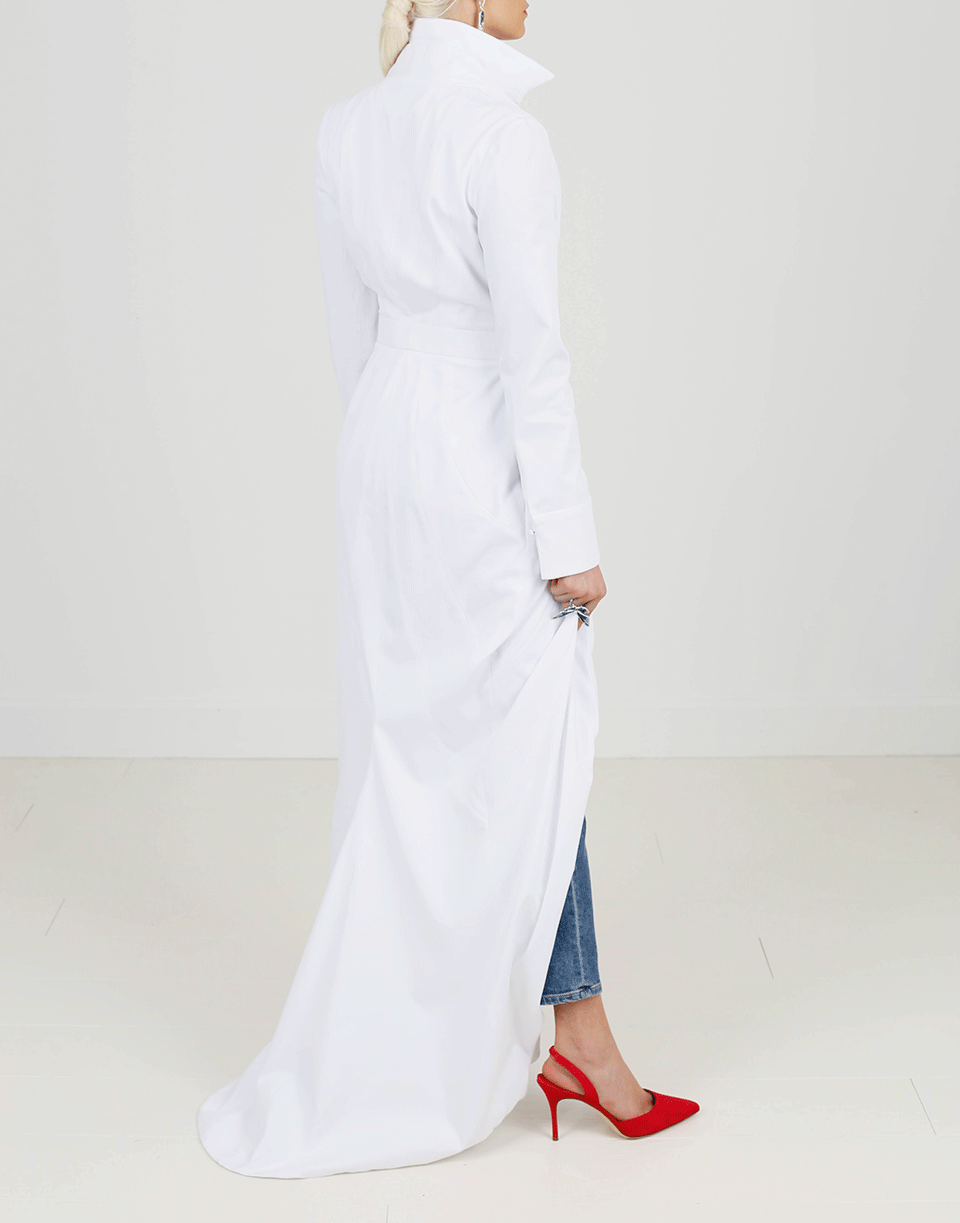 BRANDON MAXWELL-Cotton Twill Maxi Dress-