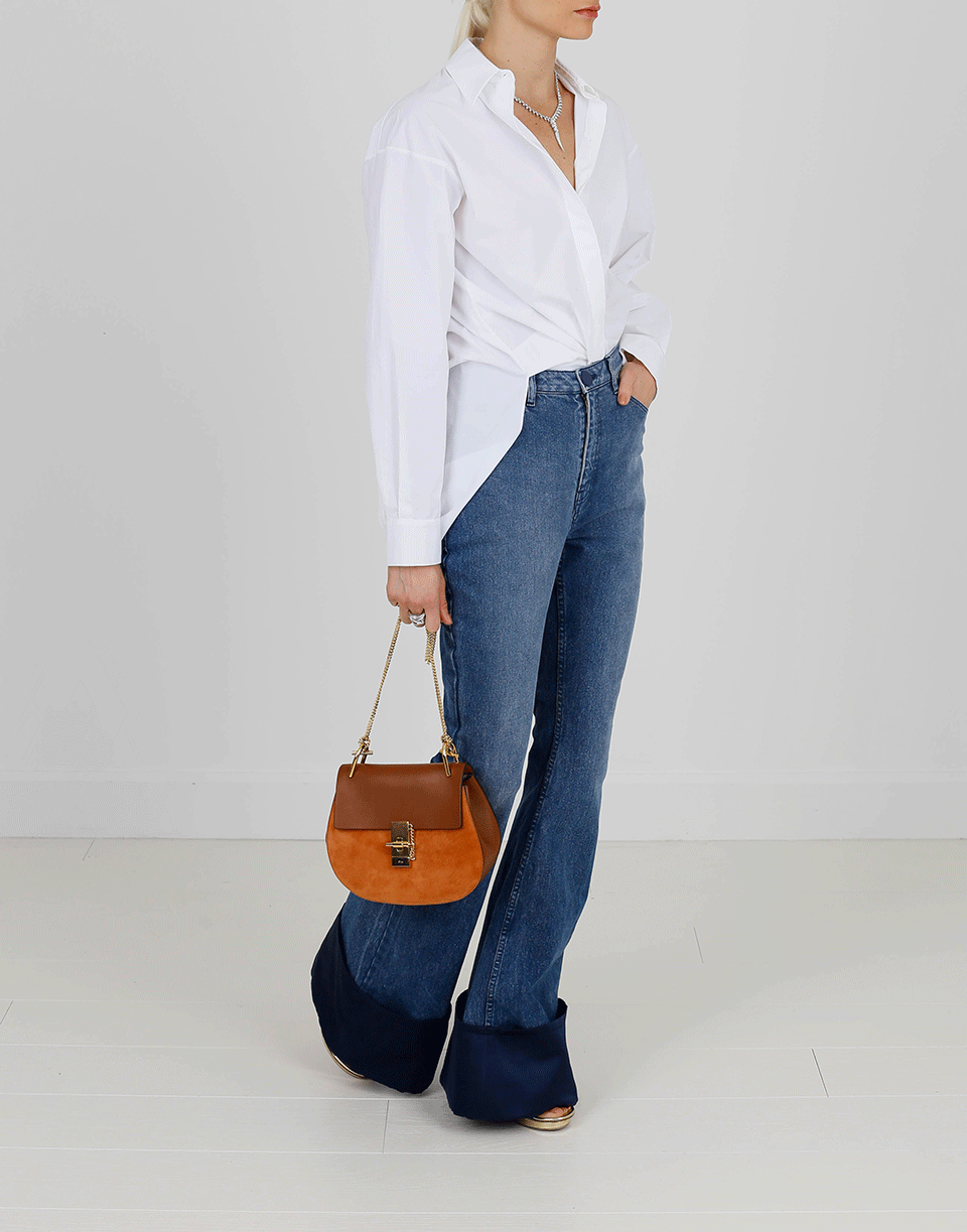 BRANDON MAXWELL-Satin Cuff Denim-