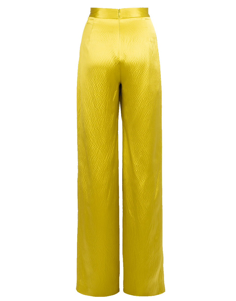 BRANDON MAXWELL-Hammered Satin Wide Leg Pant-