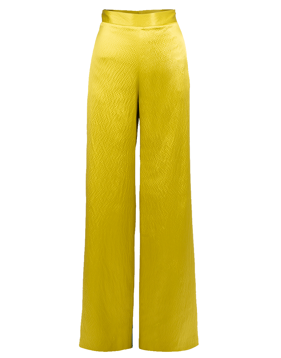 BRANDON MAXWELL-Hammered Satin Wide Leg Pant-
