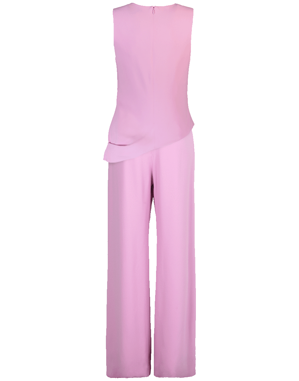 BRANDON MAXWELL-Drape Top With Wide Leg Pant-