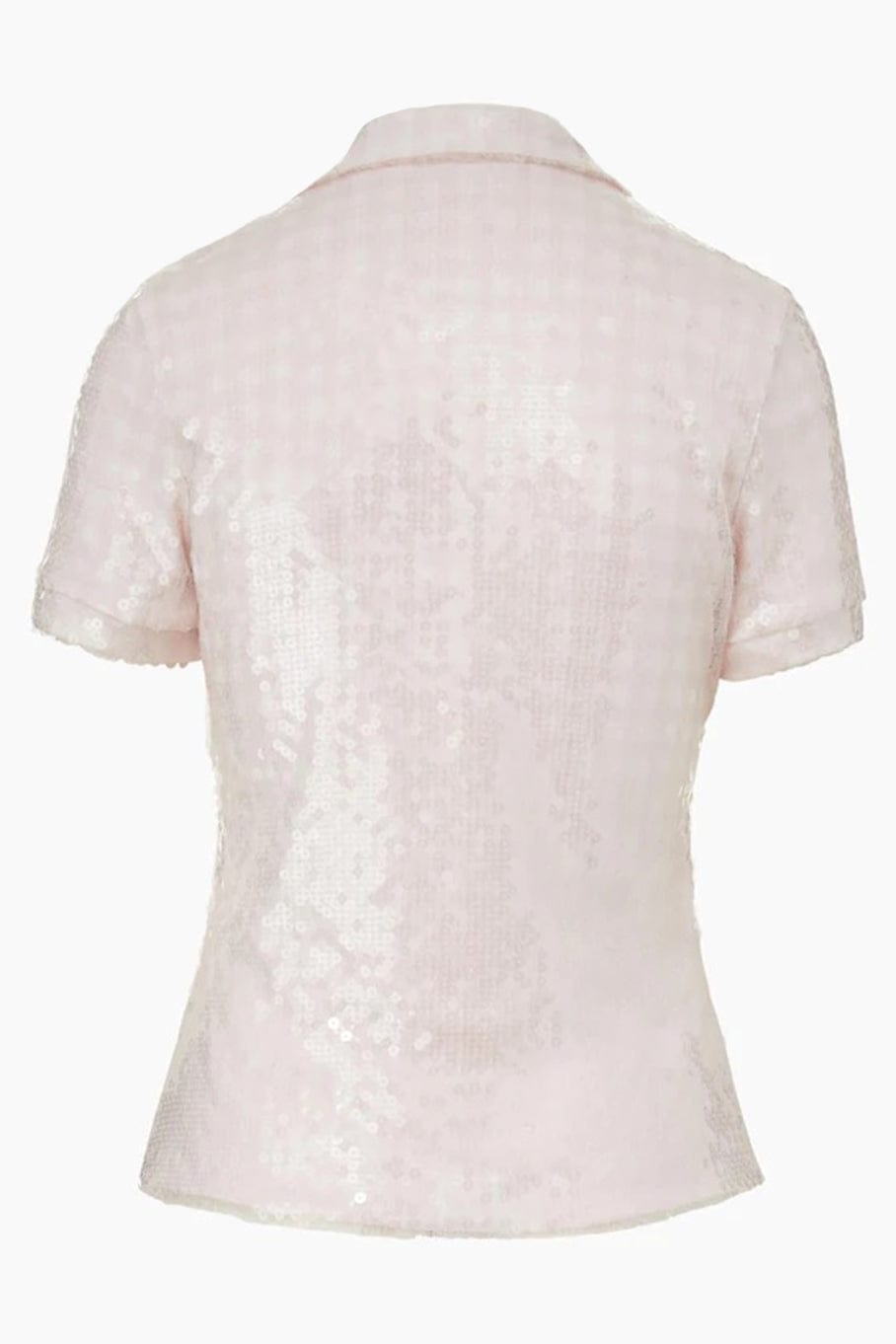 BRANDON MAXWELL-Liquid Sequin Polo-