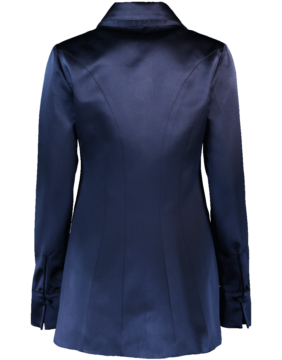 BRANDON MAXWELL-Satin Shirt-
