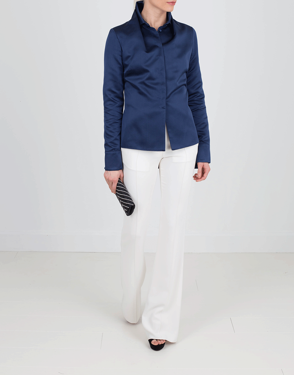 BRANDON MAXWELL-Satin Shirt-