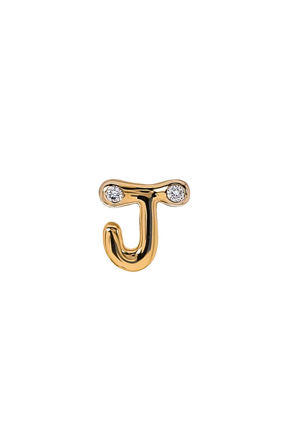 BRENT NEALE-Diamond Alphabet Stud Earring-