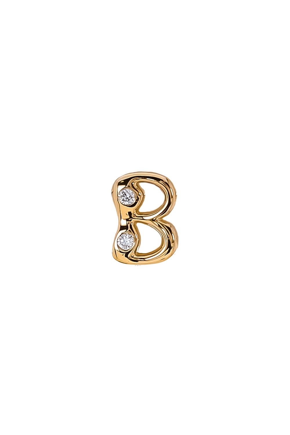 BRENT NEALE-Diamond Alphabet Stud Earring-