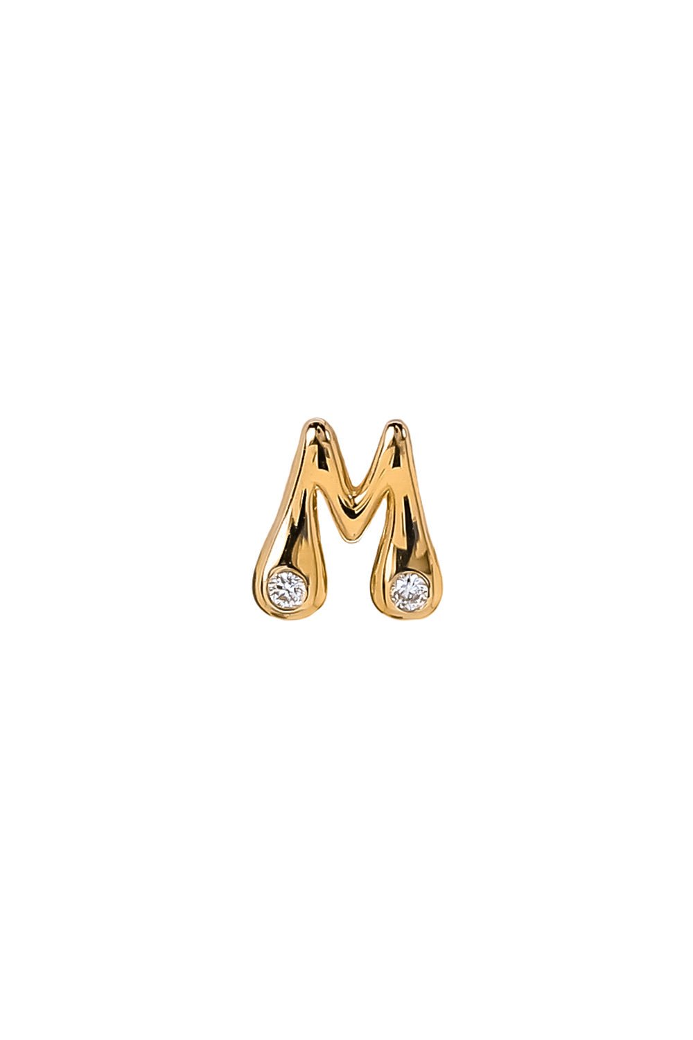 BRENT NEALE-Diamond Alphabet Stud Earring-