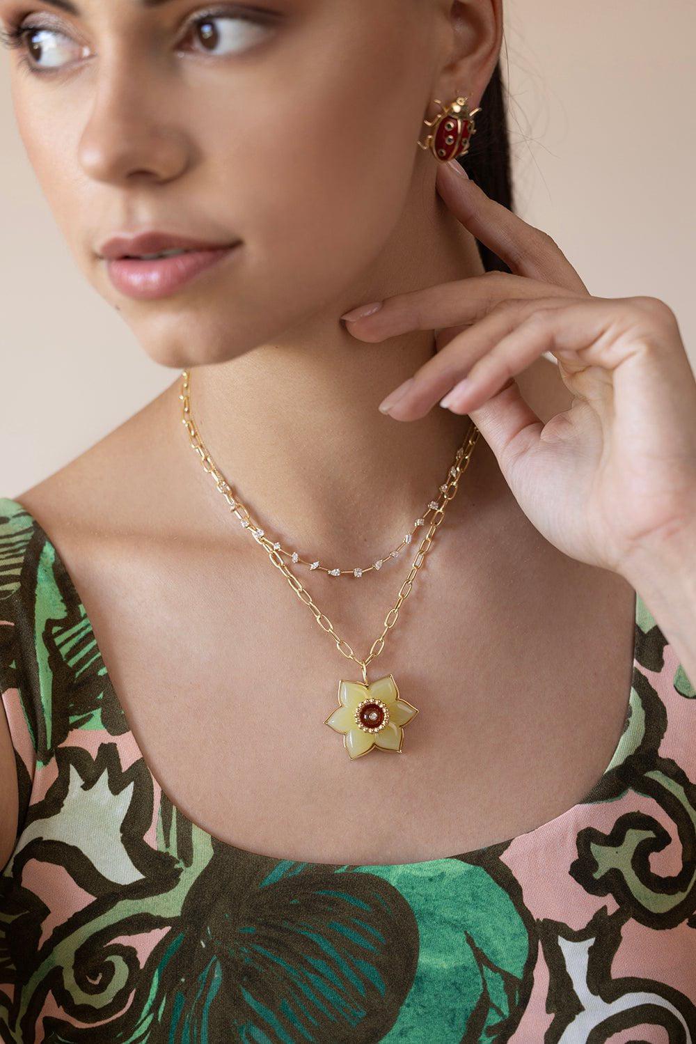 BRENT NEALE-Ladybug Earrings-YELLOW GOLD