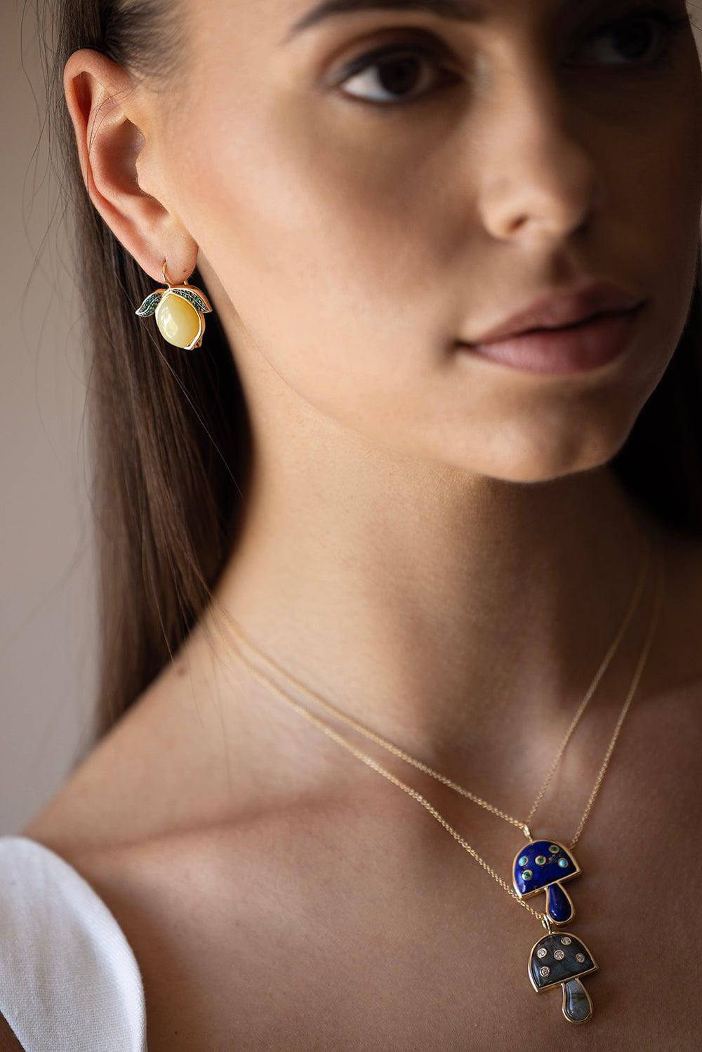 BRENT NEALE-Lemon Earrings-YELLOW GOLD