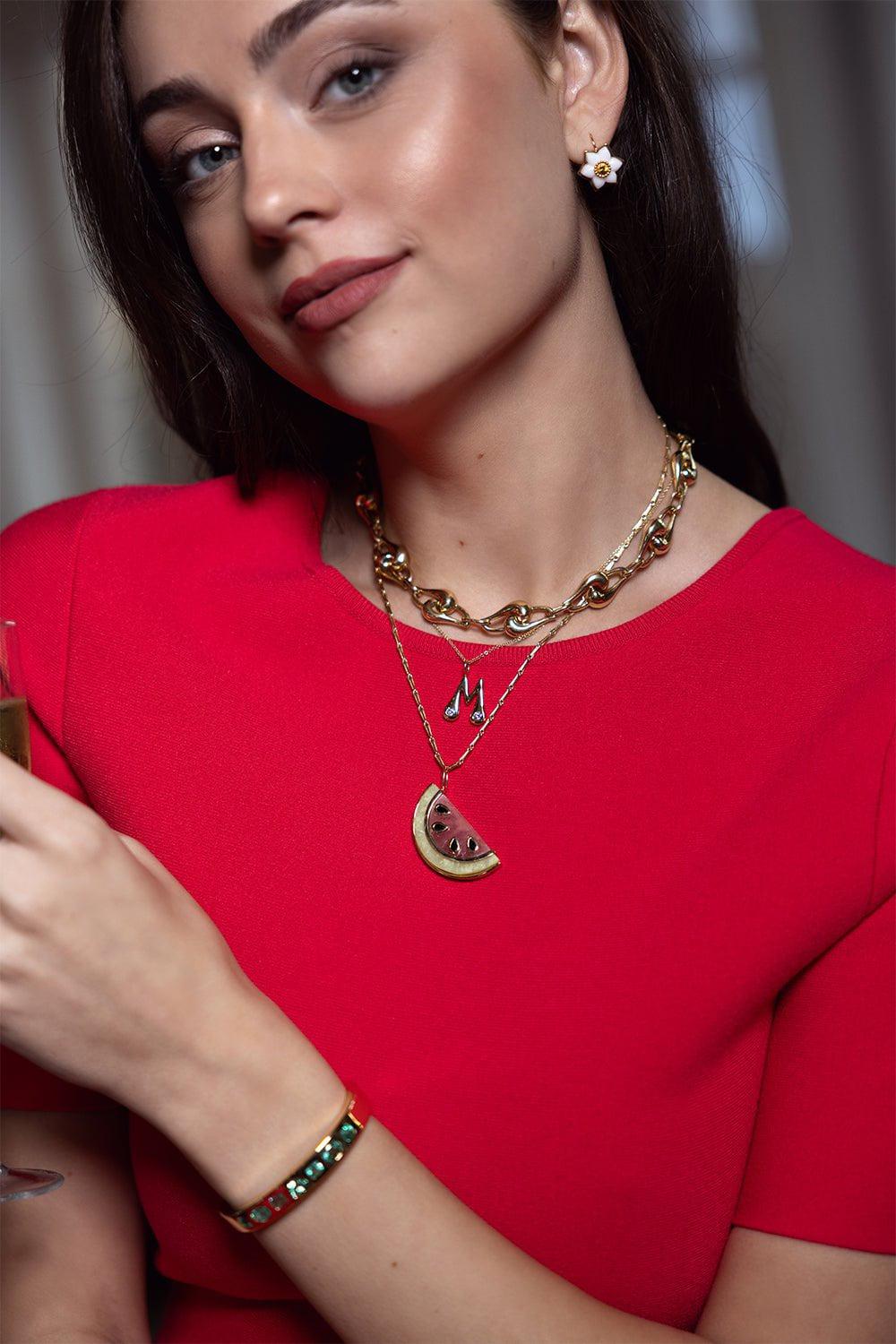 BRENT NEALE-Large Knot Chain-YELLOW GOLD