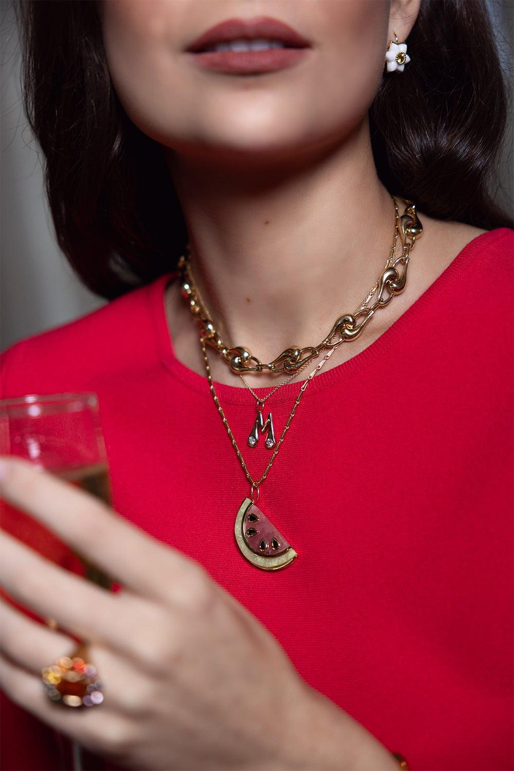 BRENT NEALE-Large Knot Chain-YELLOW GOLD