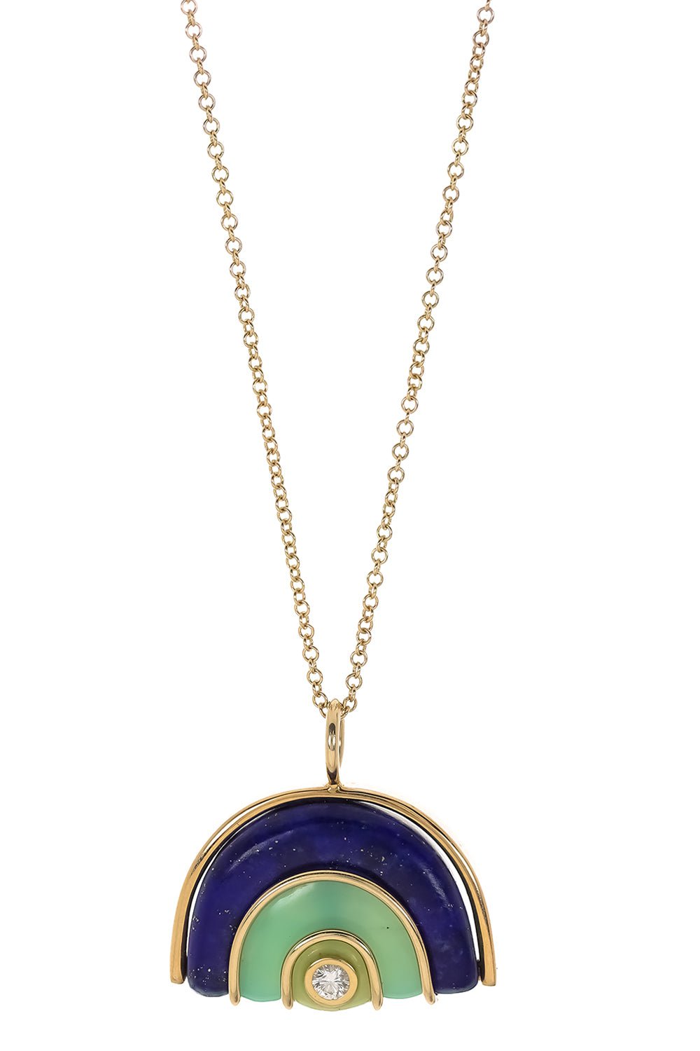 BRENT NEALE-Small Marianne Necklace-YELLOW GOLD