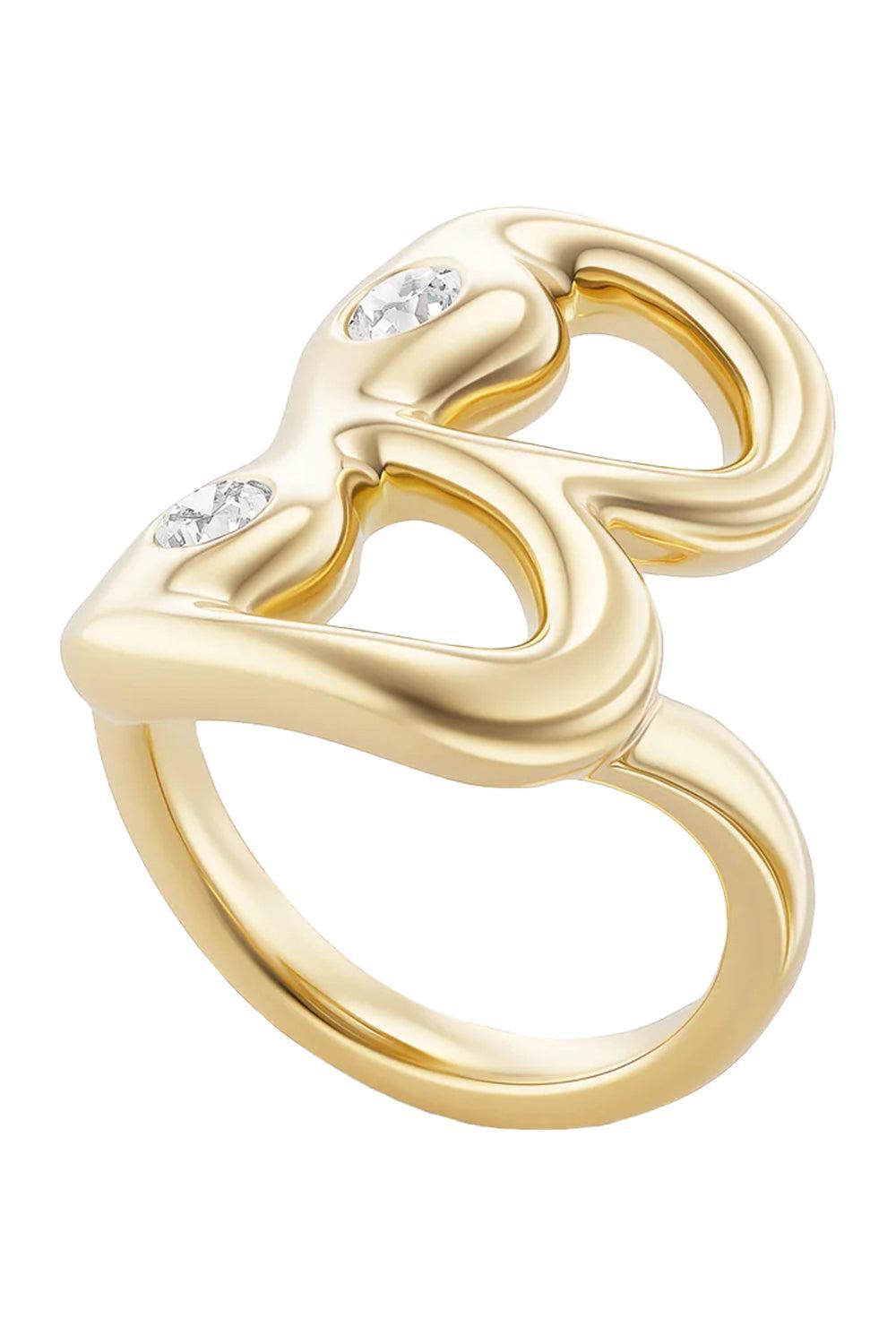 Diamond B Bubble Ring-YELLOW GOLD-7-JEWELRYFINE JEWELRING-BRENT NEALE