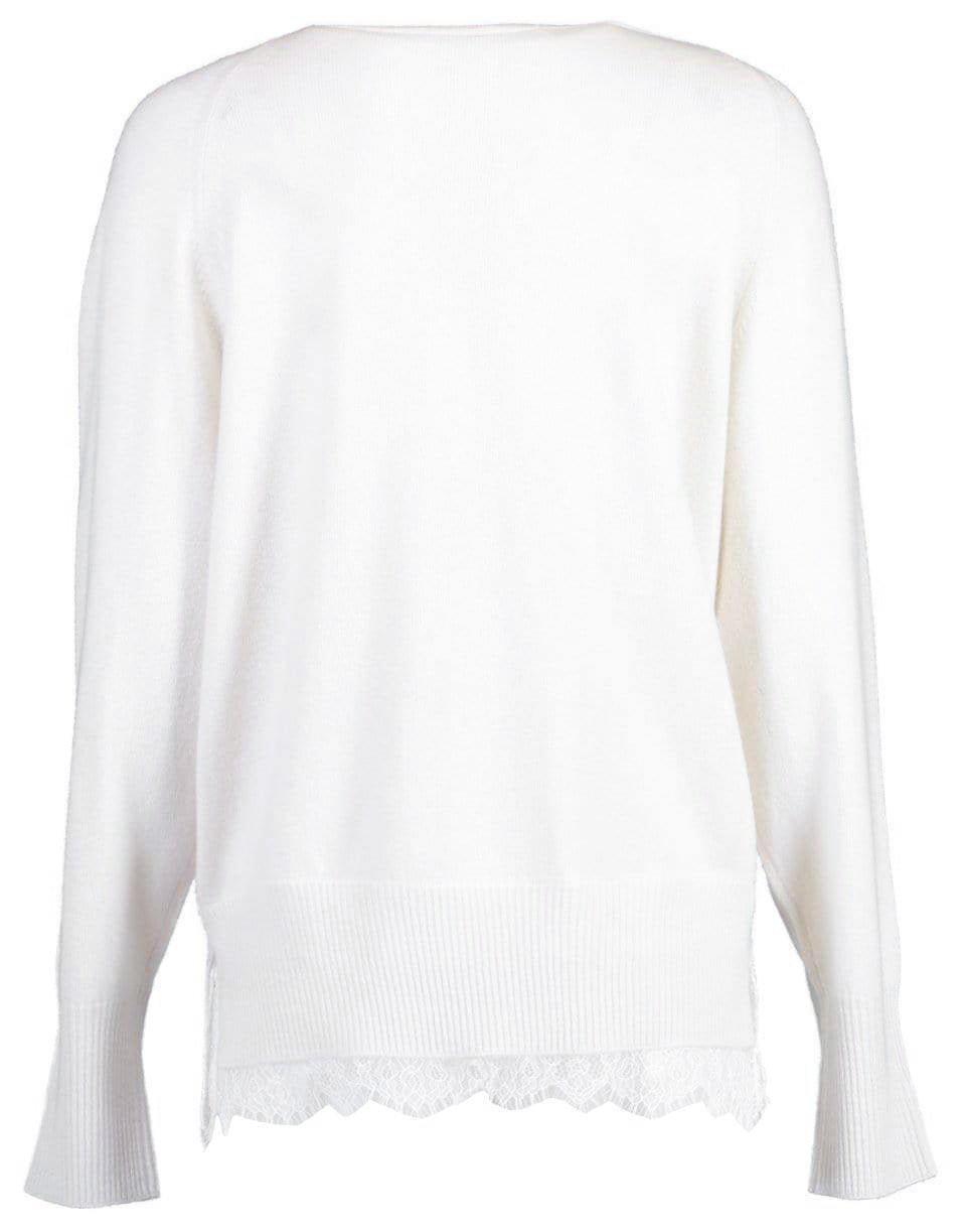 BROCHU WALKER-Lace Vee Layered Pullover Top-