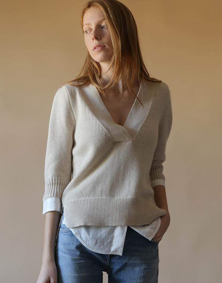 BROCHU WALKER-Lucie Layered V-Neck Looker Top-