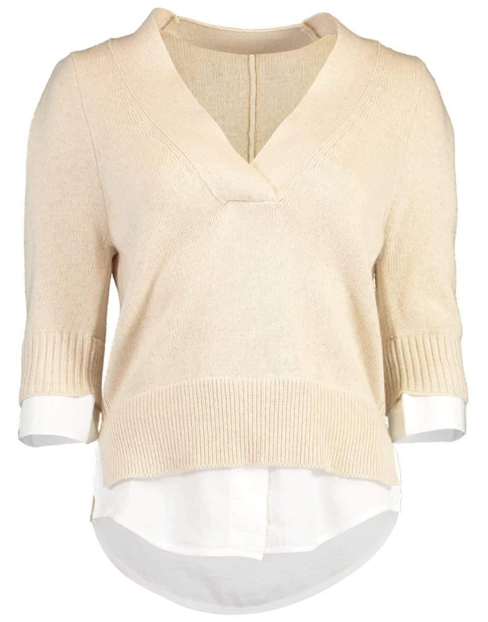 BROCHU WALKER-Lucie Layered V-Neck Looker Top-