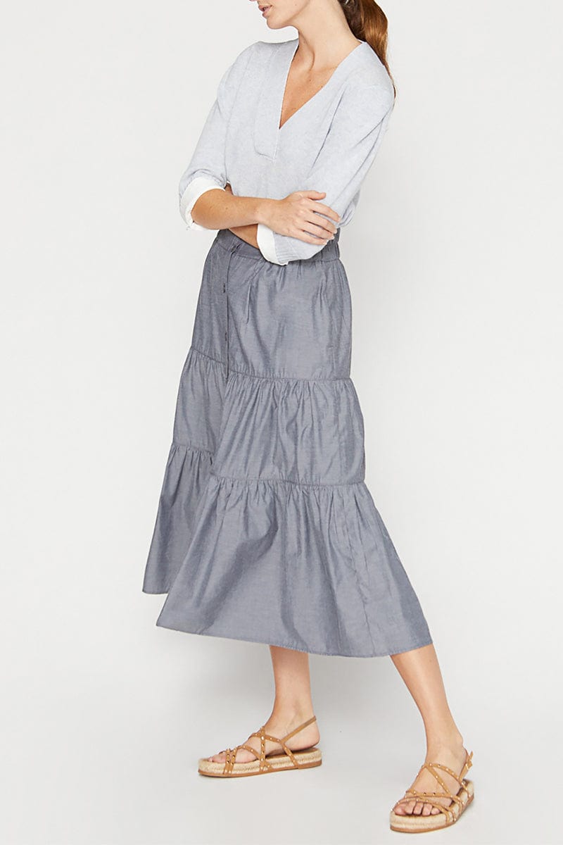 BROCHU WALKER-Lucie Layered Vee Looker Sweater-