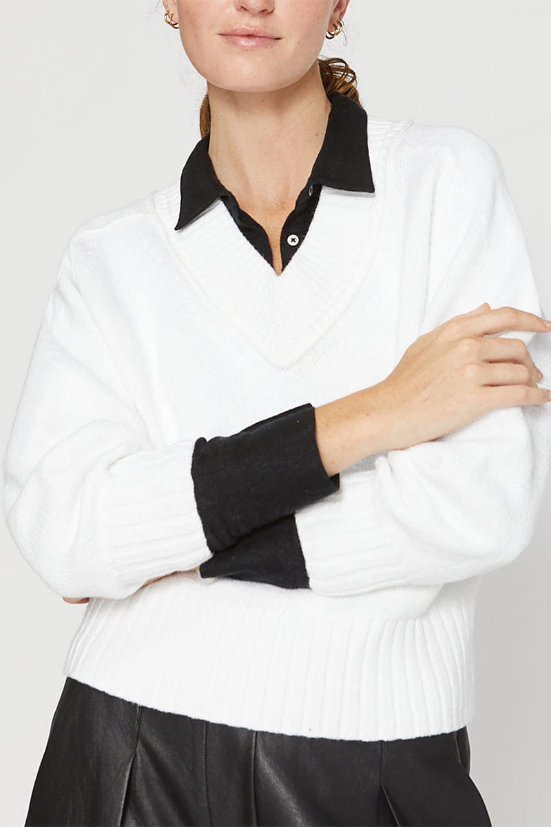 BROCHU WALKER-Mylo Vee Sweater-