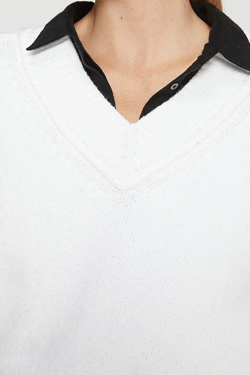 BROCHU WALKER-Mylo Vee Sweater-