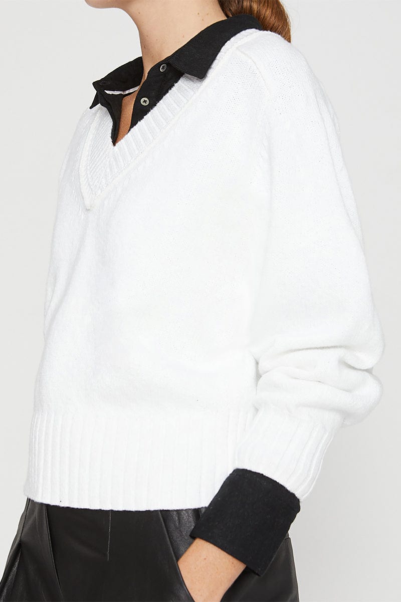 BROCHU WALKER-Mylo Vee Sweater-