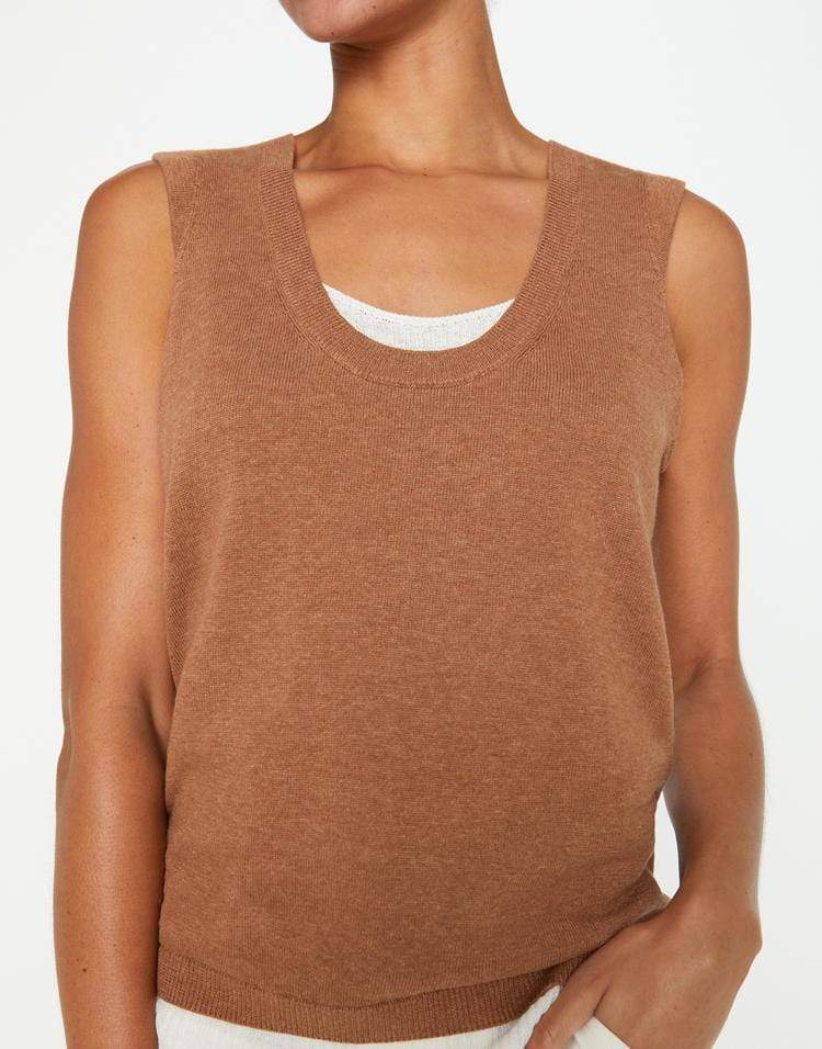 BROCHU WALKER-Porcini Loreen Layered Tank-