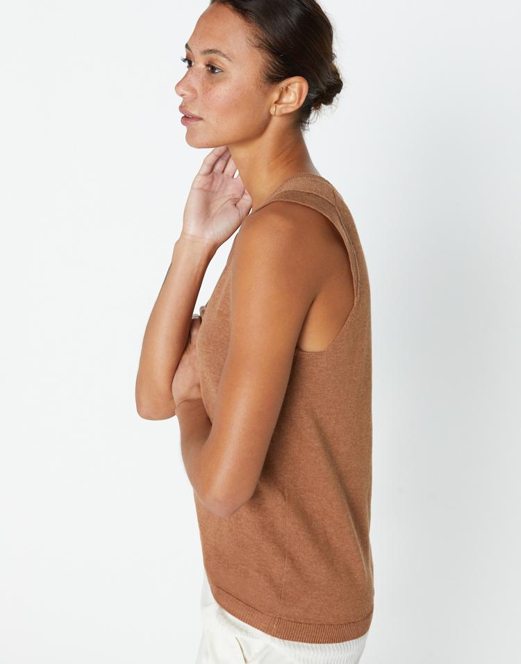 BROCHU WALKER-Porcini Loreen Layered Tank-