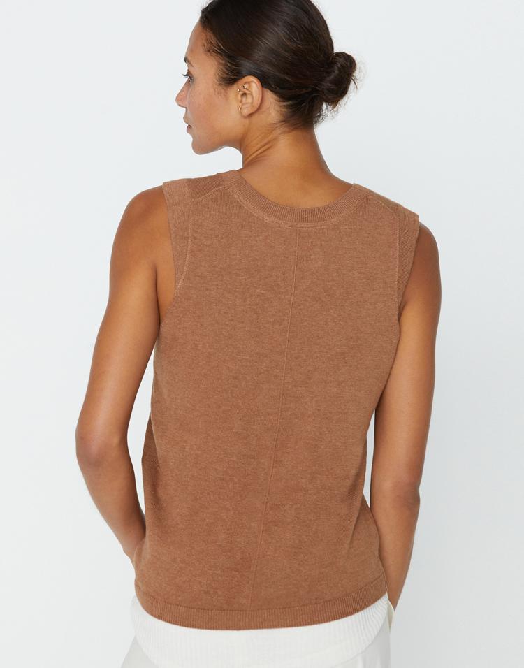BROCHU WALKER-Porcini Loreen Layered Tank-