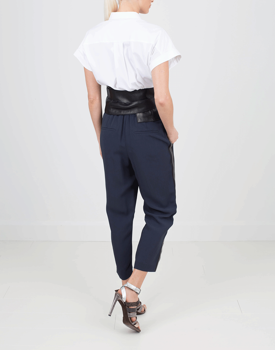 BRUNELLO CUCINELLI-Leather Corset Belt-