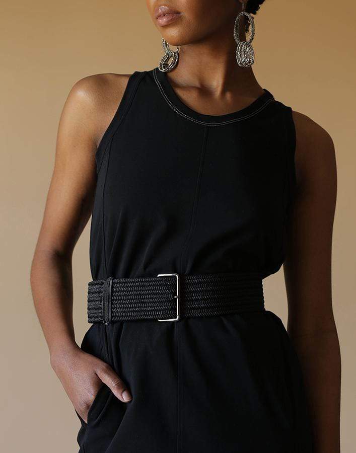 BRUNELLO CUCINELLI-Woven Wide Waist Belt-