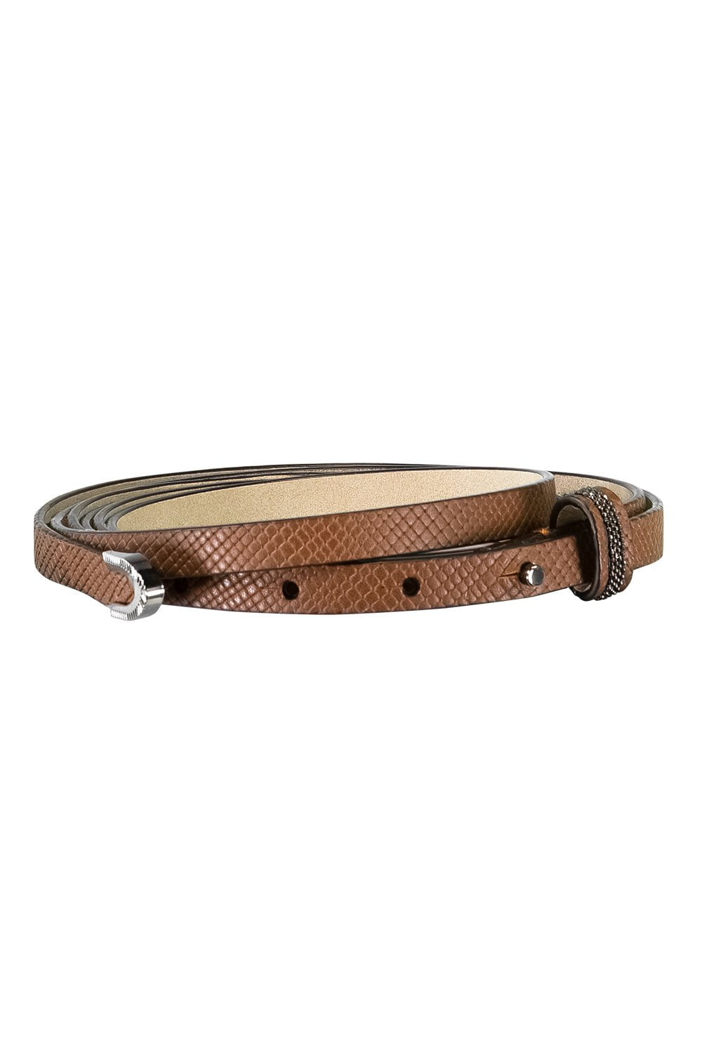 BRUNELLO CUCINELLI-Thin Western Tip Belt-