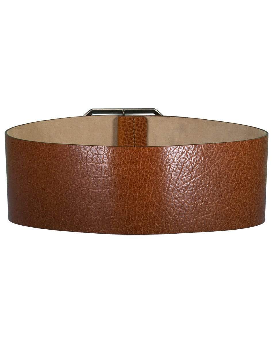 BRUNELLO CUCINELLI-Wide Leather Buckle Belt-