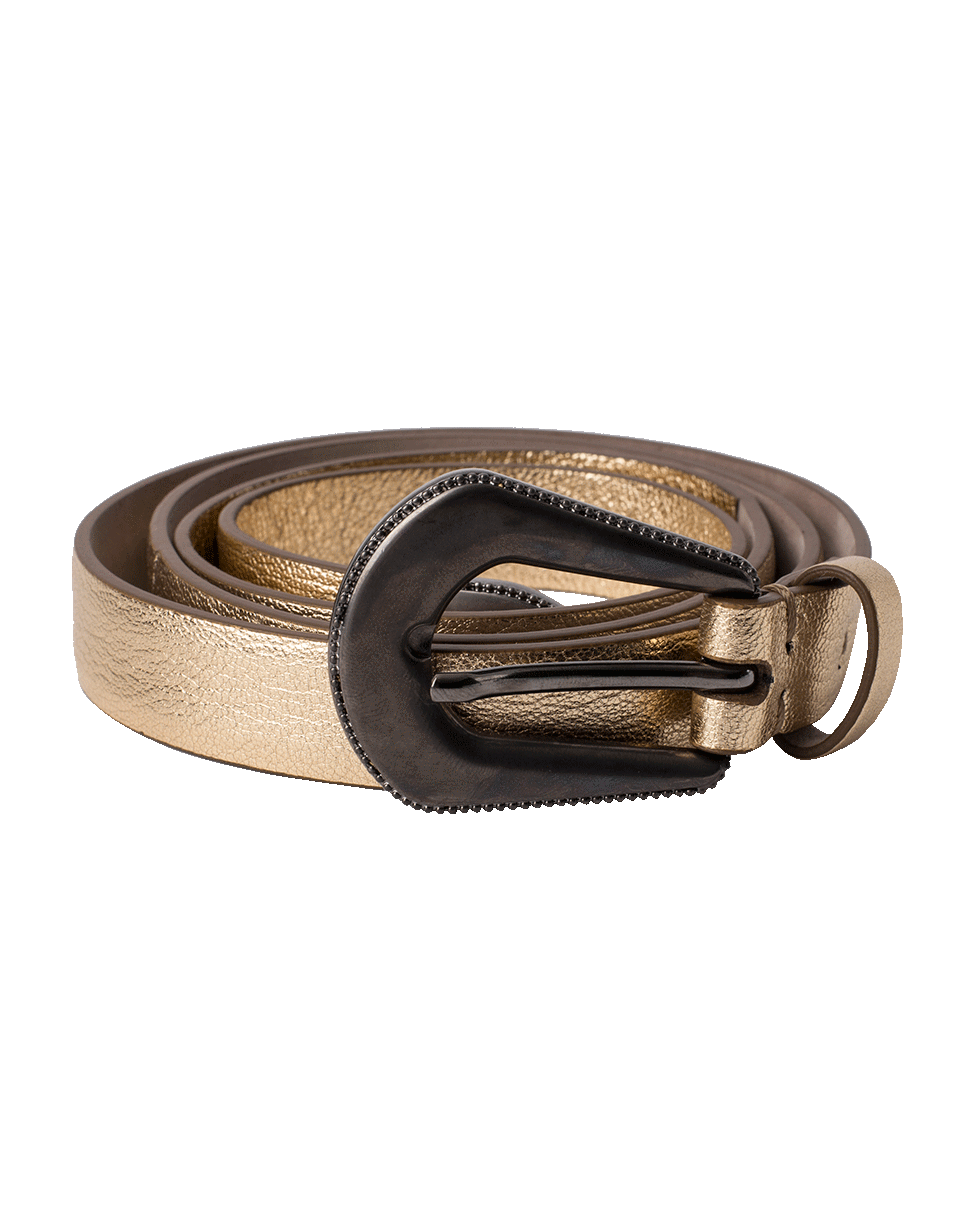 BRUNELLO CUCINELLI-Metallic Western Belt-