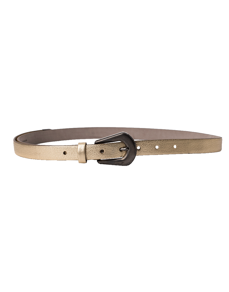 BRUNELLO CUCINELLI-Metallic Western Belt-